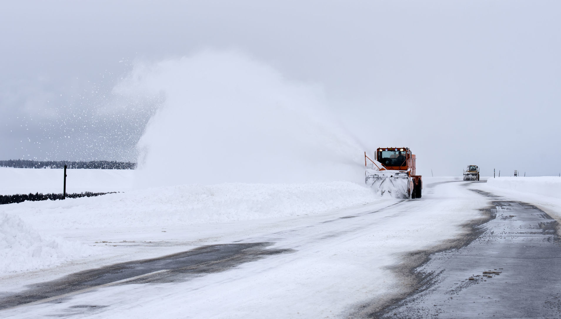 Clearing snow